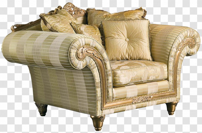 Couch Chair Furniture Classic Living Room - Sofa Transparent PNG