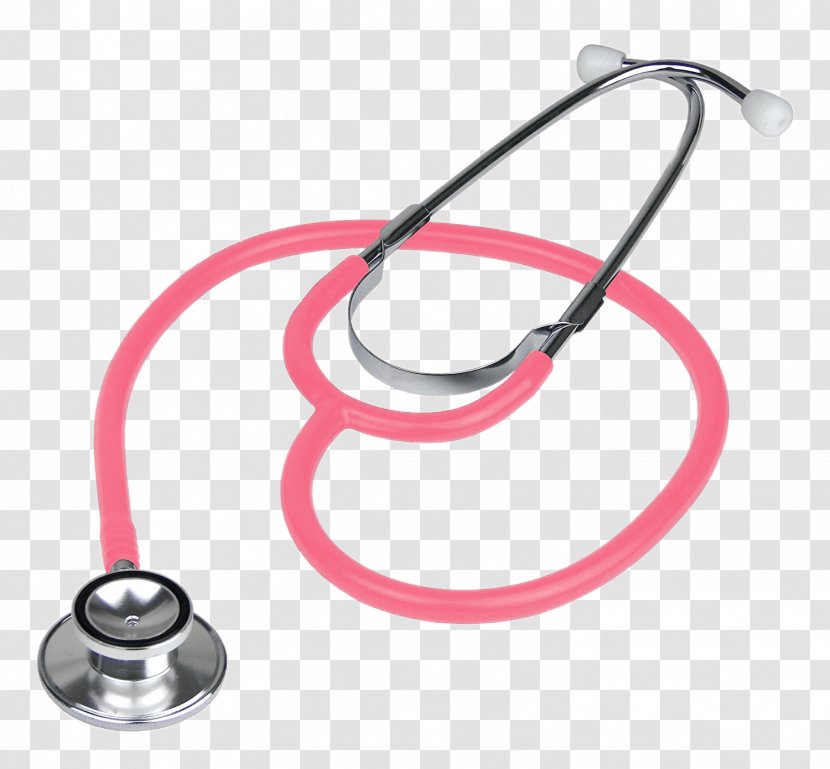 Stethoscope Pink Nursing Cardiology Health Care - Stetoskop Transparent PNG