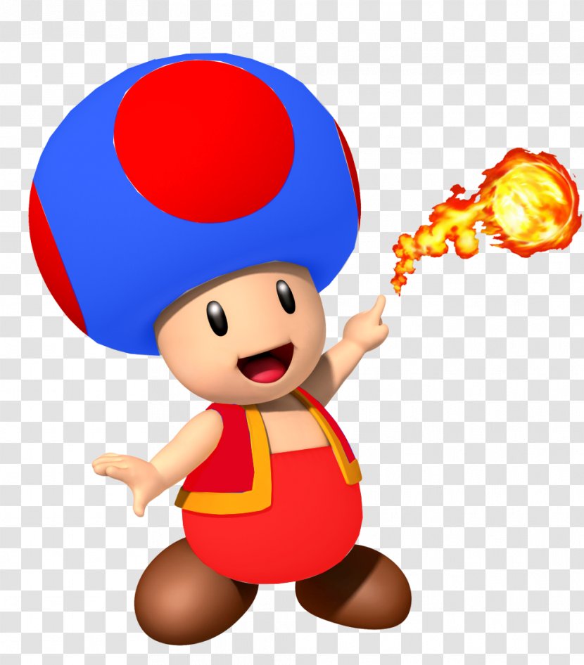 Toad Super Mario Bros. Luigi - Bros - Blue Fire Transparent PNG