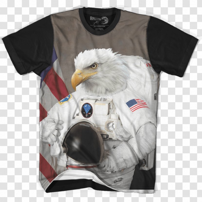 Unintentional Astronaut Bald Eagle United States Of America - Outerwear - Go Patriots Puppies Transparent PNG