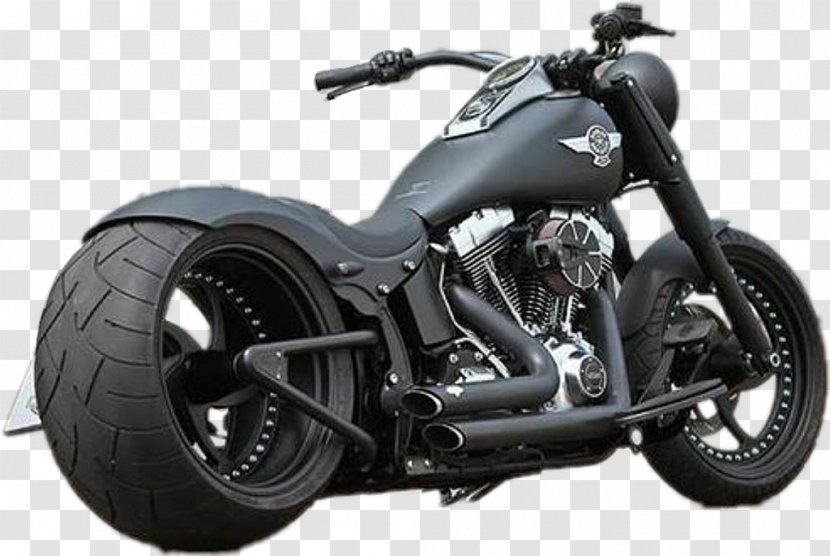 Harley-Davidson FAT BOY Custom Motorcycle Softail - Accessories Transparent PNG
