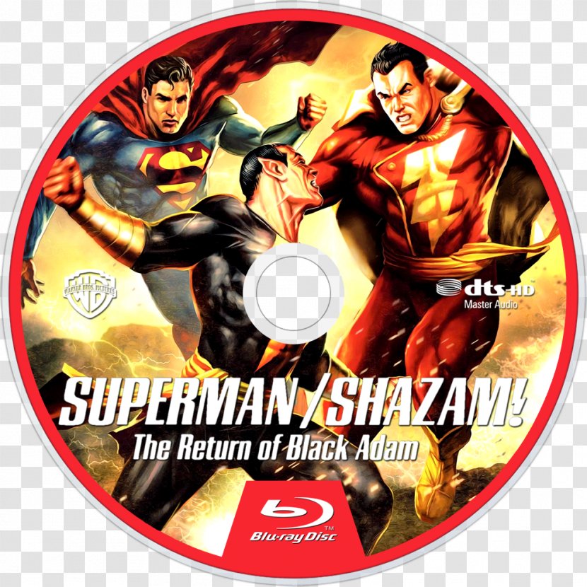 Black Adam Superman Captain Marvel DVD Television - Fictional Character Transparent PNG