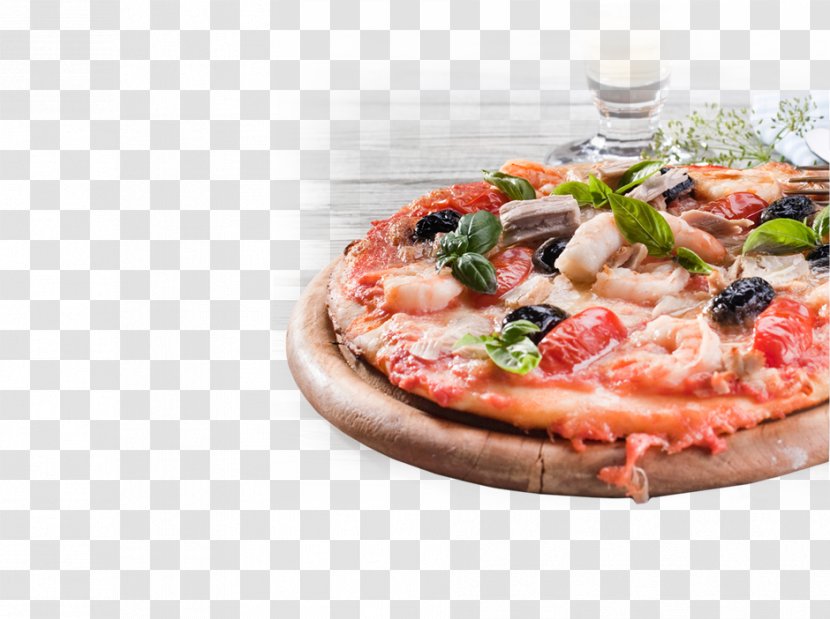 Sicilian Pizza Prosciutto Carpaccio California-style - Food Transparent PNG