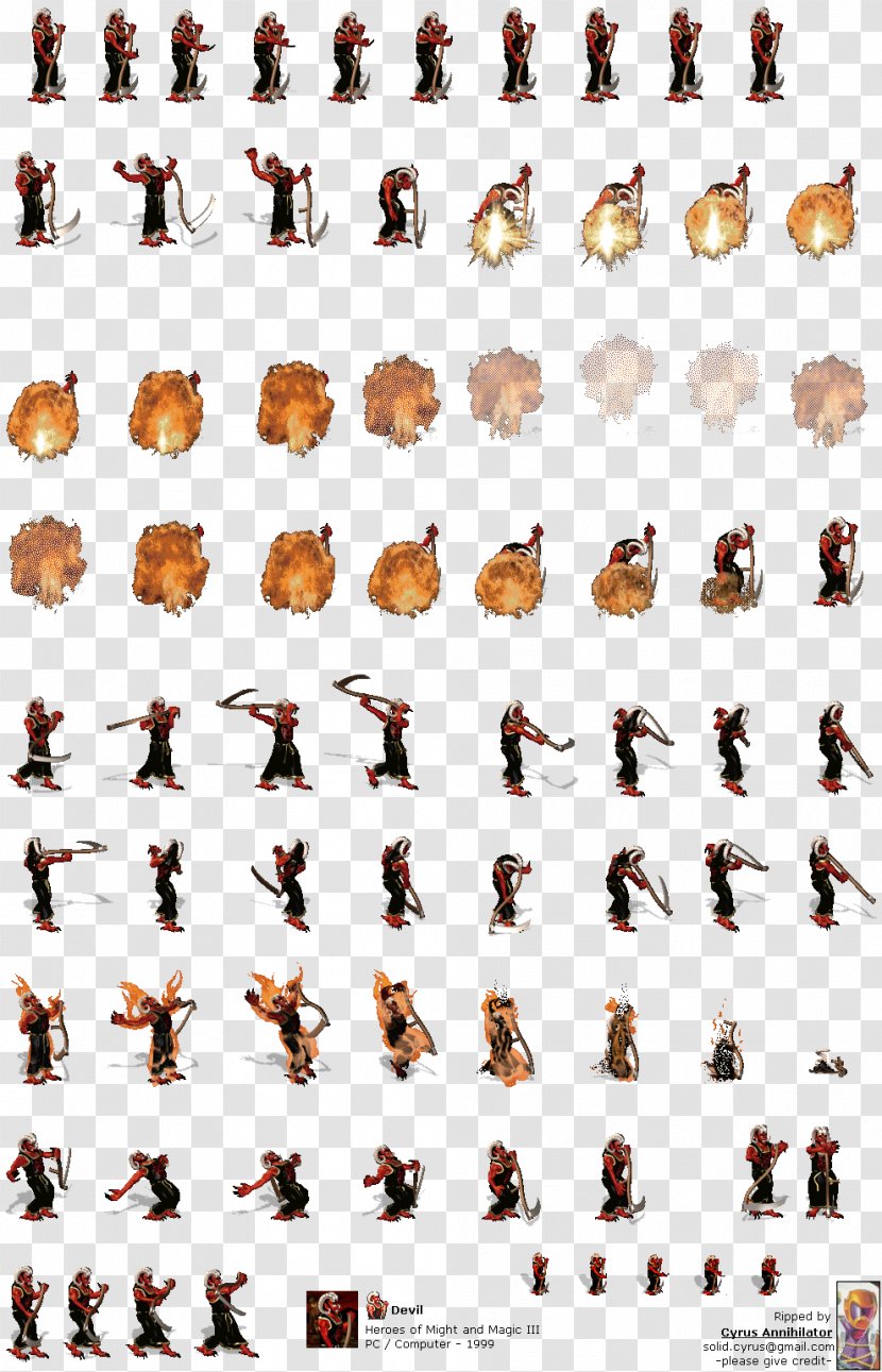 Heroes Of Might And Magic III PlayStation Cuphead Sprite Devil Transparent PNG