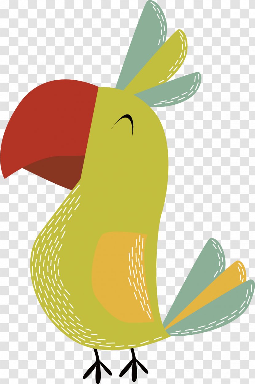 Parrot Clip Art - Rabits And Hares - Green Vector Transparent PNG