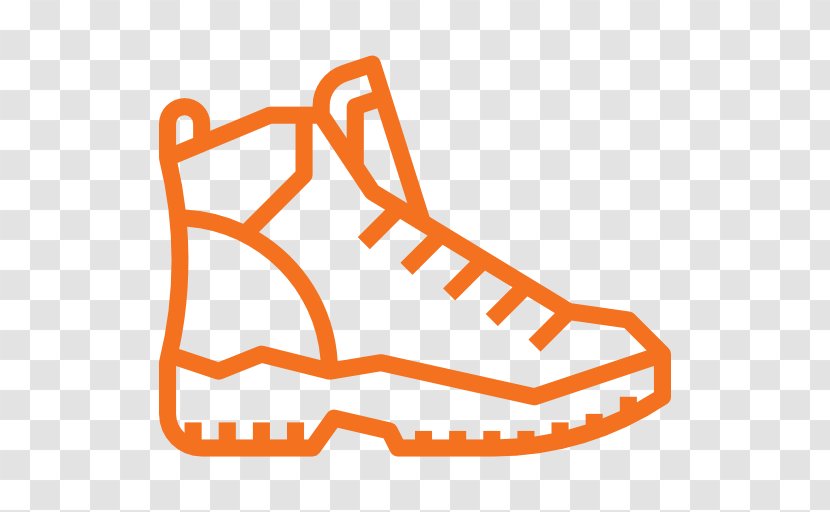 Shoe Sports Equipment Orange - Hiking Transparent PNG