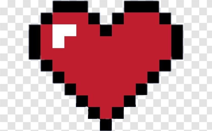 8-bit Color Pixelation Pixel Art - Red - Heart Transparent PNG