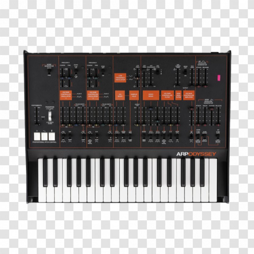 ARP Odyssey Minimoog Korg MS-20 Sound Synthesizers Analog Synthesizer - Watercolor - Musical Instruments Transparent PNG
