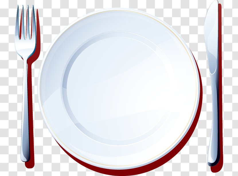 Fork Knife Plate Spoon - Tray - Simple Dish And Pattern Transparent PNG