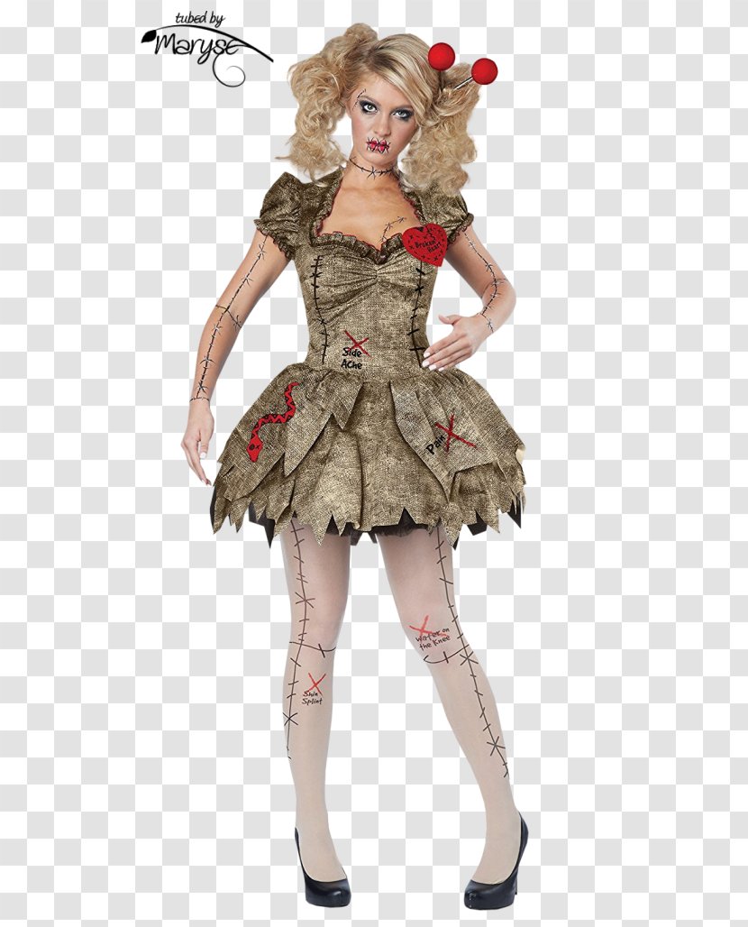 Halloween Costume Clothing Voodoo Doll Женская одежда - Woman Transparent PNG