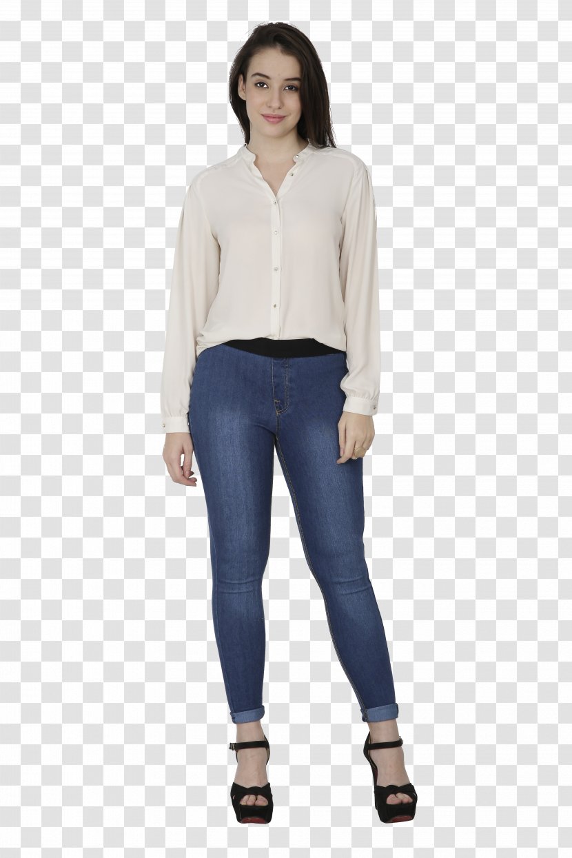Jeans Jeggings Capri Pants Fashion - Blouse Transparent PNG