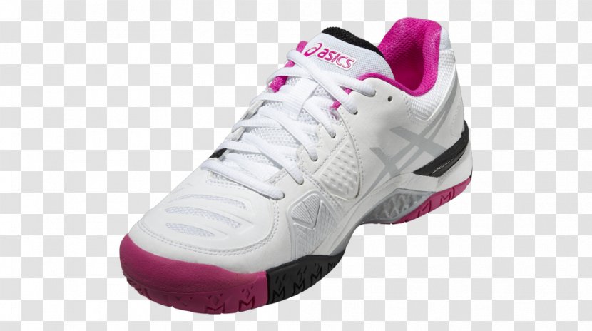 Sports Shoes White ASICS Pink - Outdoor Shoe - Light Tennis For Women Transparent PNG