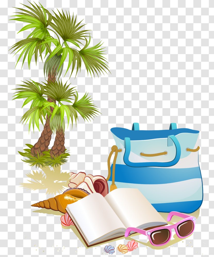 Clip Art Vector Graphics Image Illustration - Seaside Resort - Summer Theme Beach Transparent PNG