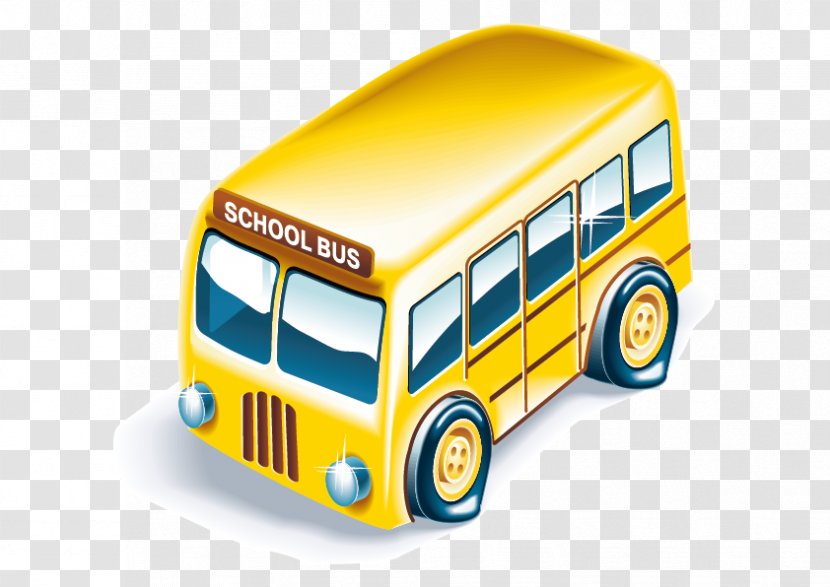 School Icon - Model Car - Vector Bus Transparent PNG