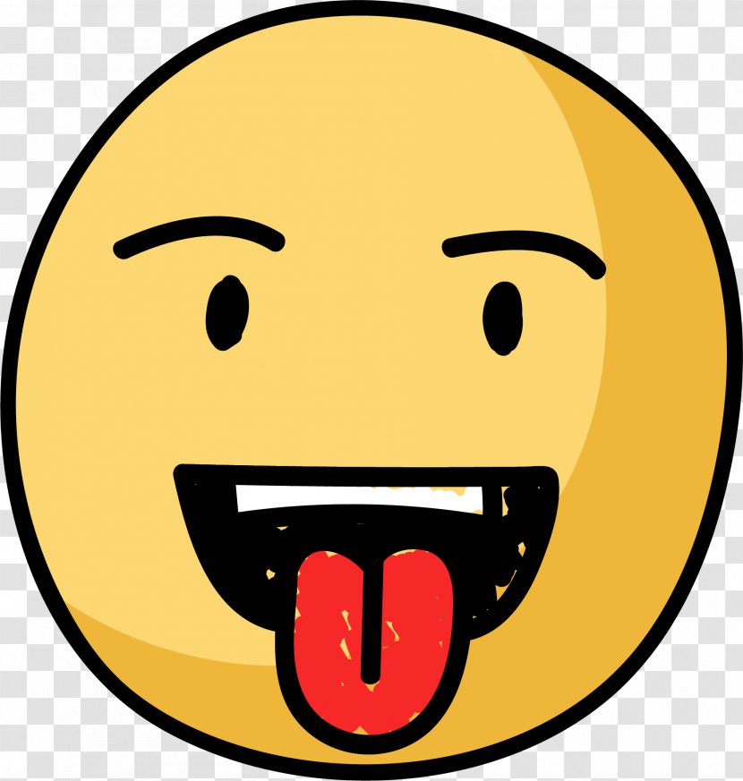 Smiley Drawing Tongue - Spit One's Transparent PNG