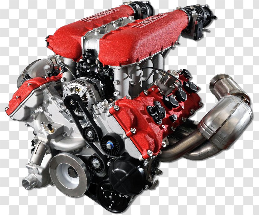 Ferrari 458 Car 488 S.p.A. - Automotive Engine Part Transparent PNG