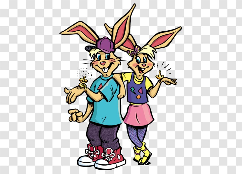 Easter Bunny Cartoon Clip Art - Fictional Character Transparent PNG