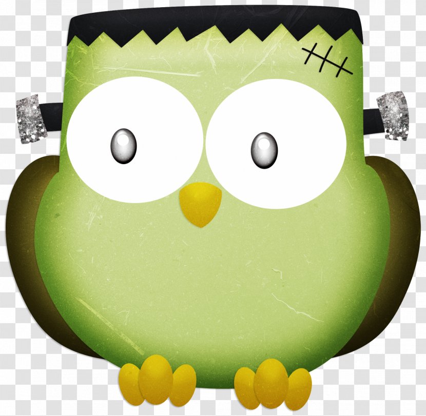 Owl Frankenstein's Monster YouTube Clip Art - Hedwig - Halloween Bash Transparent PNG