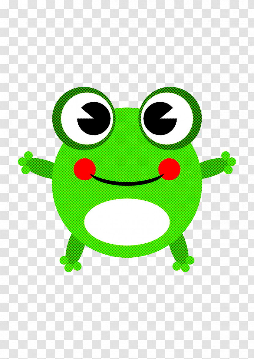 Green Cartoon Frog Tree Frog Hyla Transparent PNG