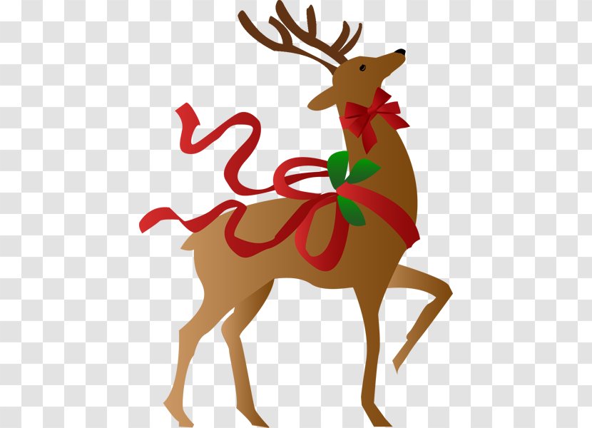 Rudolph Reindeer Santa Claus Christmas Clip Art - Ornament - Transparent Cliparts Transparent PNG