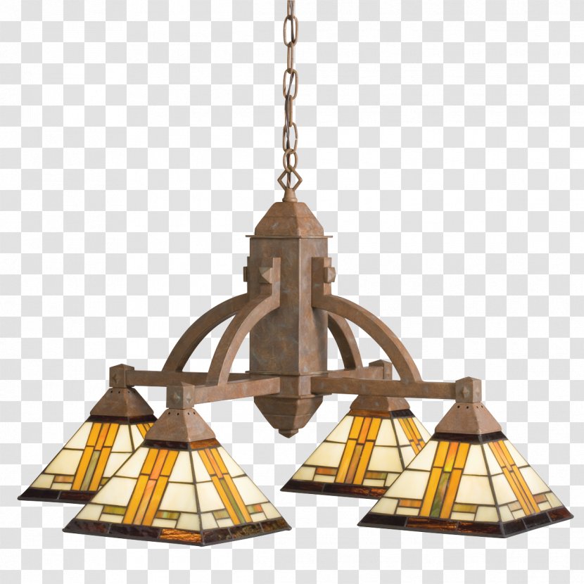 Recessed Light Chandelier Bronze Lighting - Art Glass - Simple Creative Stained Cafe Bar Transparent PNG