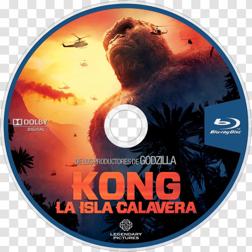 Skull Island King Kong Blu-ray Disc DVD Compact Transparent PNG