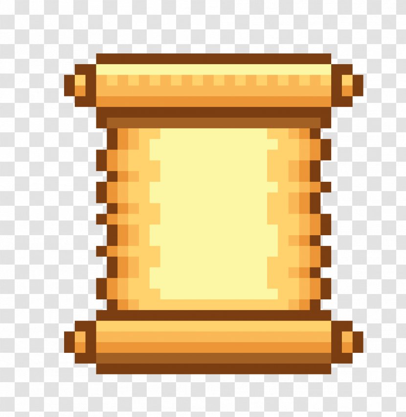 Pixel Art Scroll Clip - Artist - Bar Transparent PNG