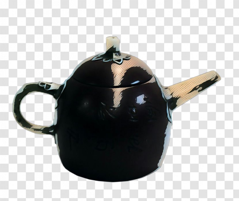 Teapot Black Ceramic Tableware Serveware - Earthenware Pottery Transparent PNG