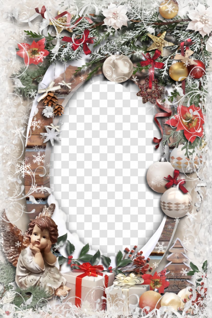 Christmas Frame Border Decor - Decoration - Picture Holly Transparent PNG