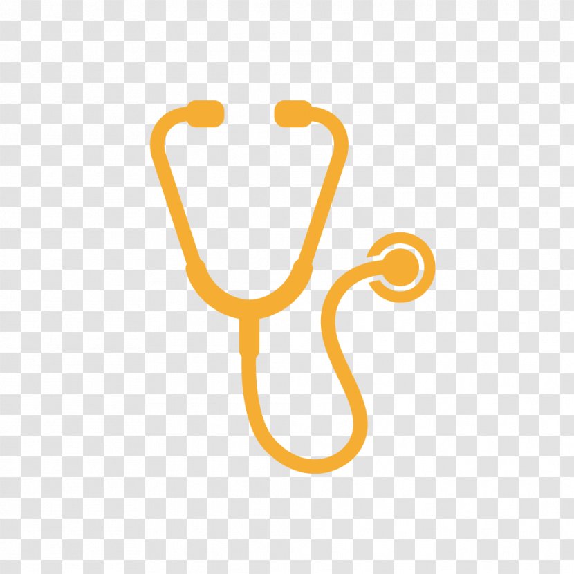 Stethoscope Heart - Yellow Transparent PNG
