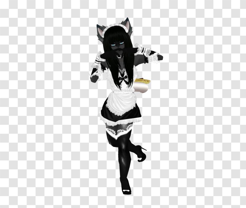 Costume Headgear - Black And White - French Maid Uniform Transparent PNG