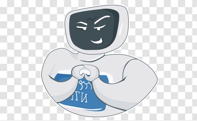 Cartoon Character Finger Font - Telegram Sticker Transparent PNG