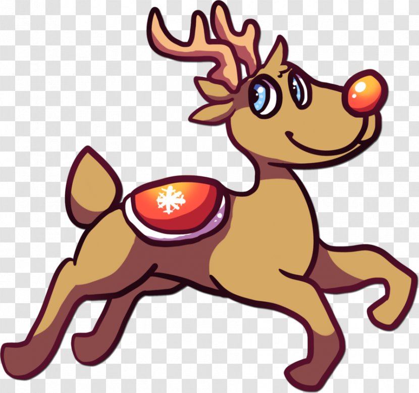 Reindeer Clip Art Character Cartoon Fiction - Fictional Transparent PNG