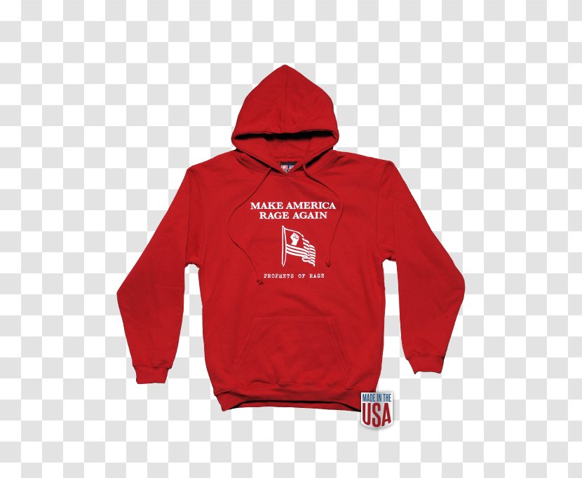 Hoodie T-shirt Prophets Of Rage Against The Machine - Cypress Hill - Red Transparent PNG
