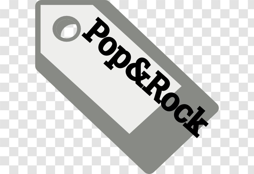 Logo Pop Rock Clip Art - Black And White - Free Ticket Transparent PNG