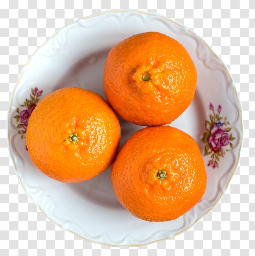 Tangerine Clementine Tangelo Fruit - Mandarin Orange - Juicy Fruits On White PlatePix Transparent PNG