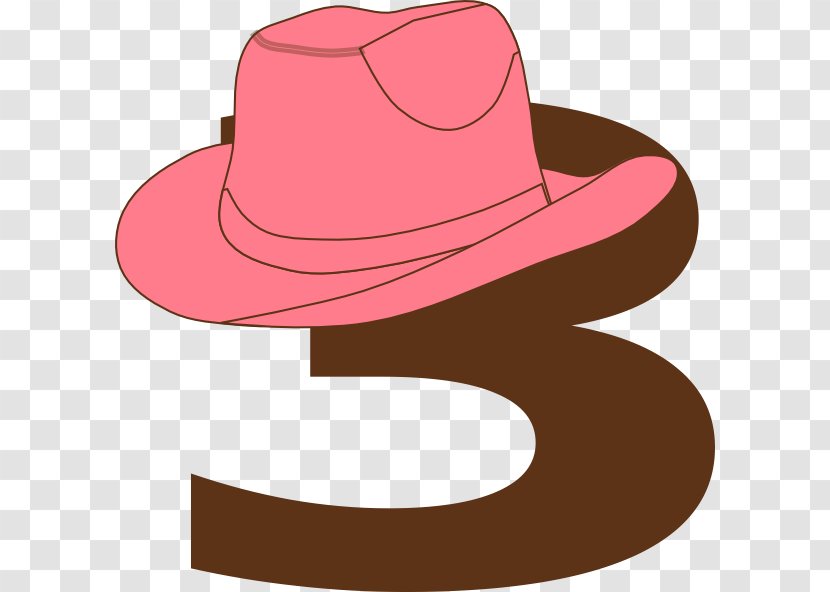 Cowboy Hat Clip Art - Pink Transparent PNG