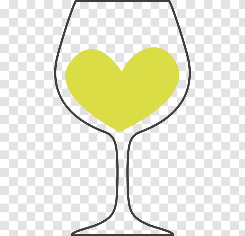 Clip Art White Wine Rosé Glass - Valentine's Day Theme Transparent PNG