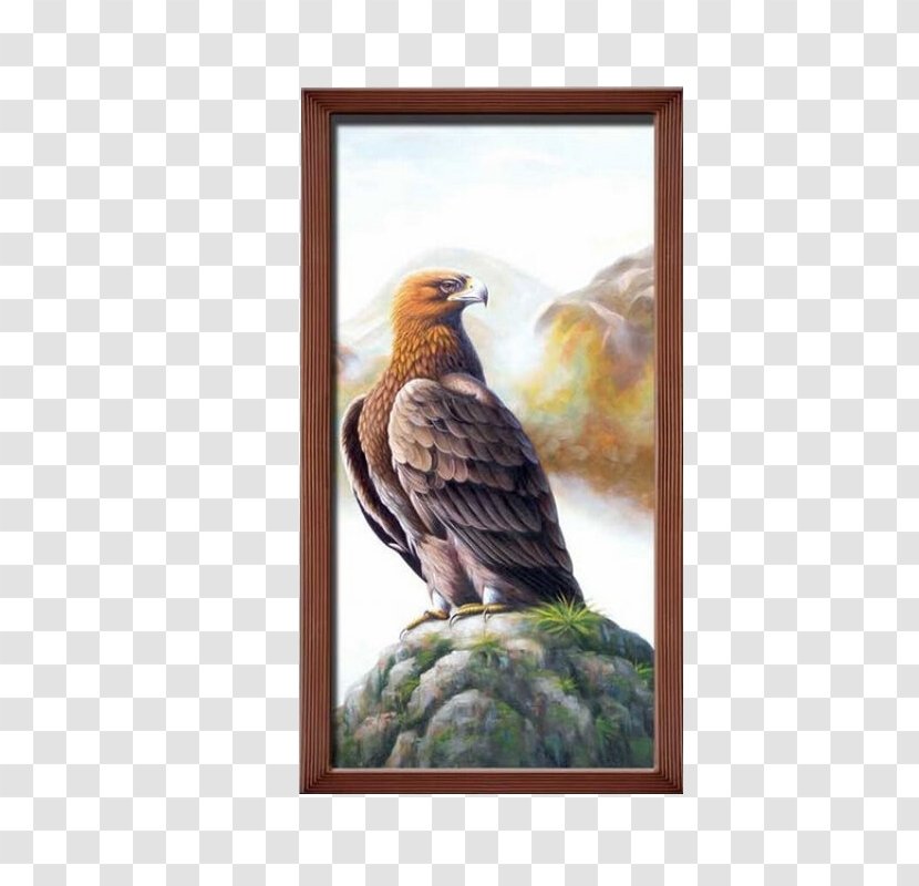 Oil Painting Ink Wash - Fauna - Golden Eagle Creative Transparent PNG