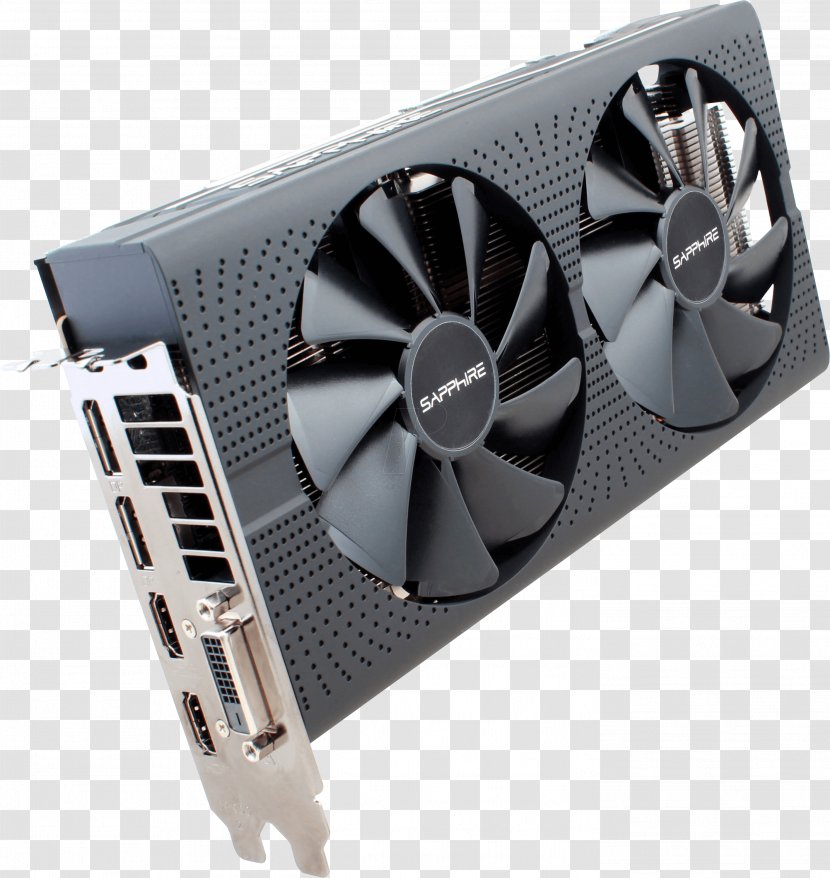 Graphics Cards & Video Adapters Sapphire Technology AMD Radeon 500 Series GDDR5 SDRAM RX 580 - Computer Cooling Transparent PNG
