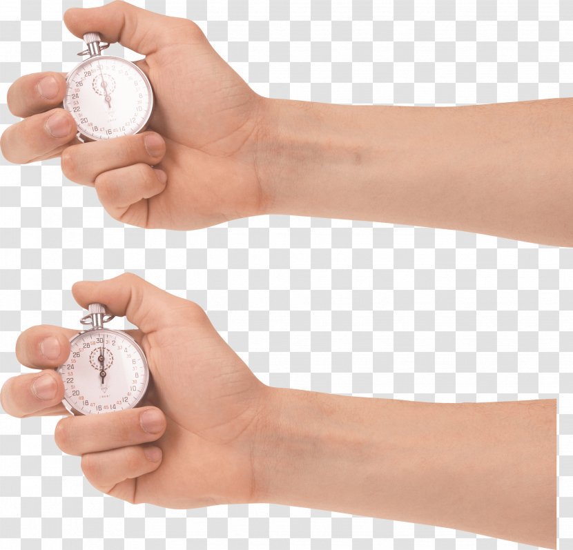 Hand Stopwatch - Lossless Compression - In Image Transparent PNG