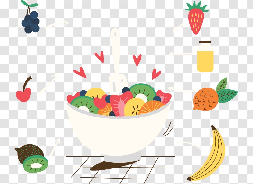 Fruit Salad Kiwifruit Vegetable - Nut - Cartoon Vector Delicious Transparent PNG