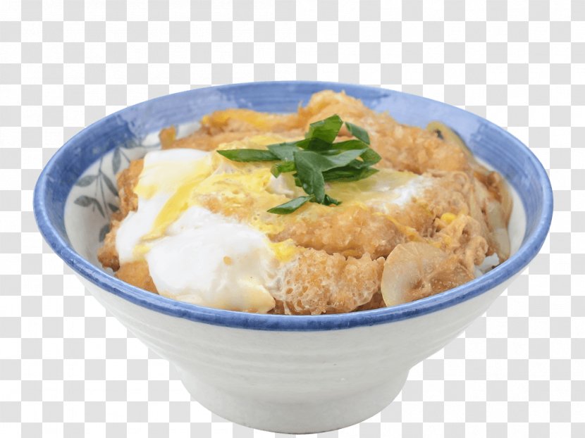 Katsudon Tonkatsu Chicken Katsu Donburi Japanese Cuisine - Cutlet - Rice Transparent PNG