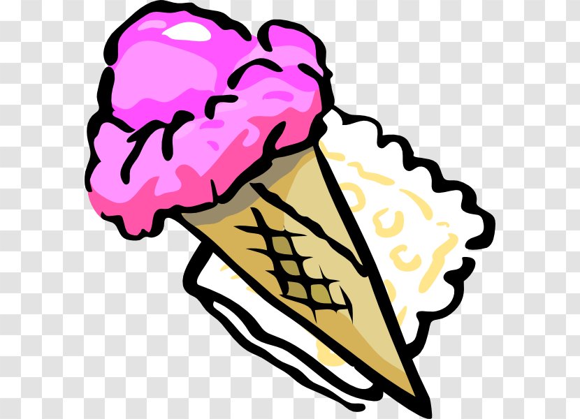 Ice Cream Cone Sundae Clip Art - Artwork - Icecream Cliparts Transparent PNG