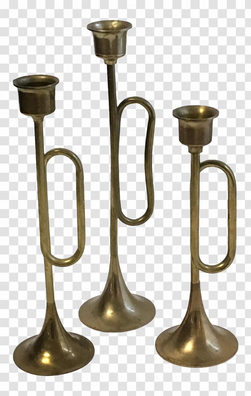 Brass Instruments 01504 Candlestick - Candle Holder Transparent PNG