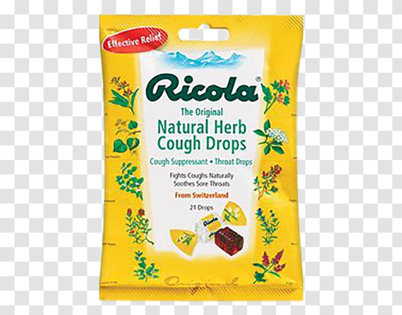 Ricola Throat Lozenge Herb Cough Medicine Transparent PNG