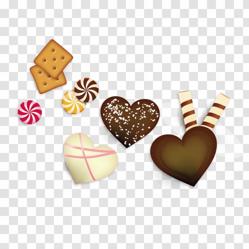 Chocolate Chip Cookie Candy Biscuits Biscuit - Heart - Vector Transparent PNG