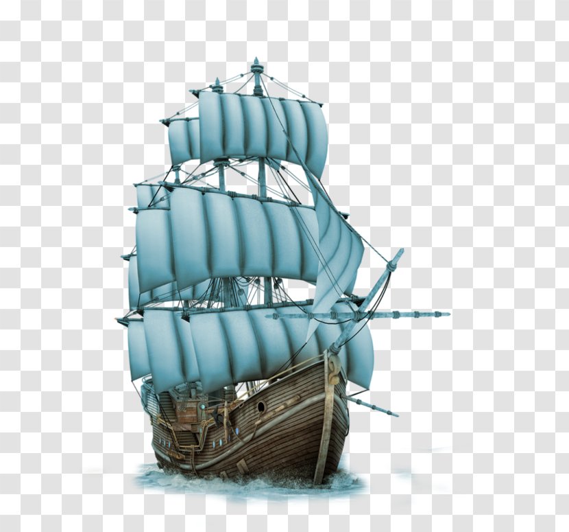 Barque Clipper Ship East Indiaman Brigantine - Flagship Transparent PNG