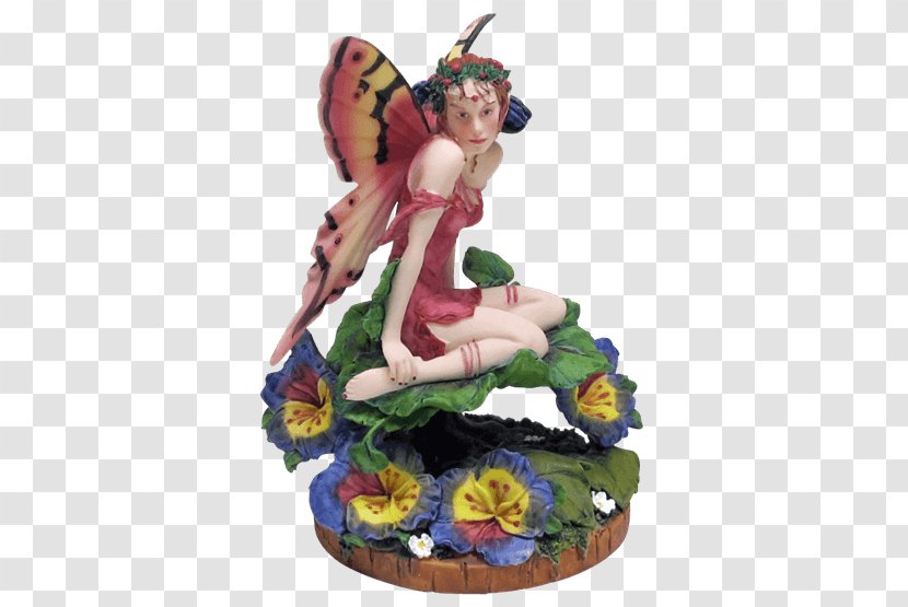 Fairy Figurine Flower Fairies Statue Pansy Transparent PNG