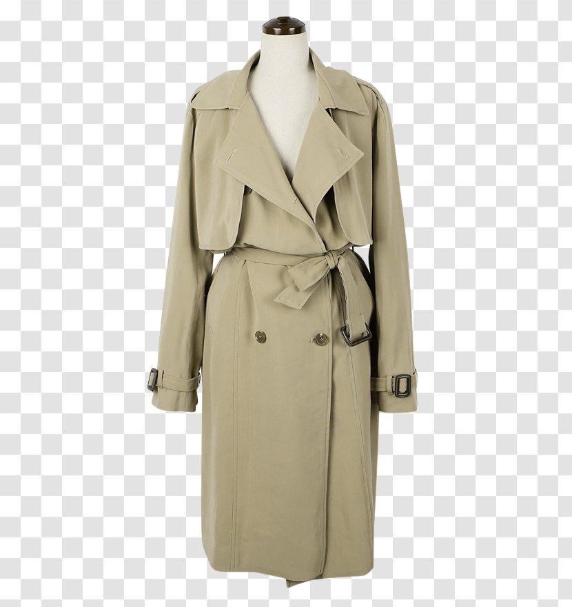 Trench Coat Overcoat Pocket Collar Transparent PNG
